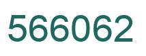 Number 566062 green image