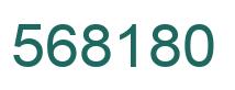 Number 568180 green image