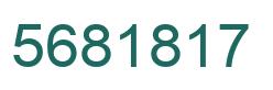 Number 5681817 green image
