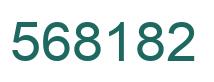 Number 568182 green image