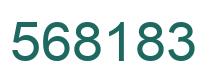 Number 568183 green image