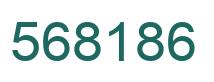 Number 568186 green image