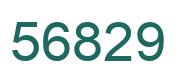 Number 56829 green image