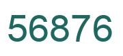 Number 56876 green image