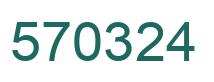 Number 570324 green image