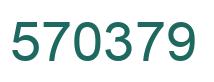 Number 570379 green image
