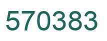 Number 570383 green image
