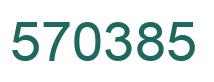 Number 570385 green image