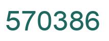 Number 570386 green image