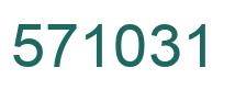 Number 571031 green image