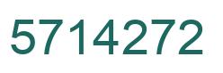 Number 5714272 green image