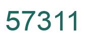 Number 57311 green image