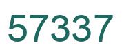 Número 57337 imagen verde