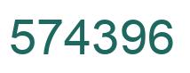 Number 574396 green image