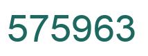 Número 575963 imagen verde