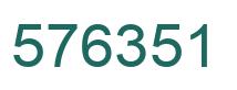 Number 576351 green image