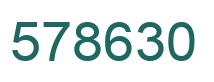 Número 578630 imagen verde