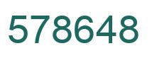 Number 578648 green image