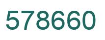 Número 578660 imagen verde