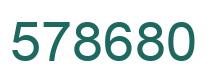 Número 578680 imagen verde