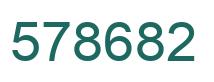 Número 578682 imagen verde