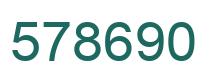 Número 578690 imagen verde