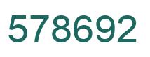 Número 578692 imagen verde