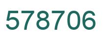 Number 578706 green image