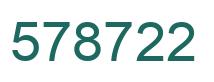 Número 578722 imagen verde