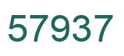 Number 57937 green image