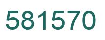 Number 581570 green image