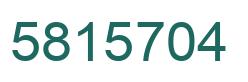 Number 5815704 green image