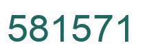 Number 581571 green image