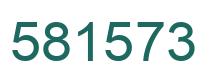 Number 581573 green image