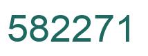 Number 582271 green image