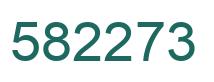 Number 582273 green image