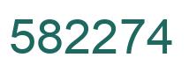 Number 582274 green image