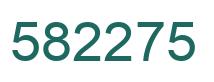 Number 582275 green image