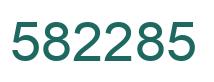 Number 582285 green image