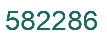 Number 582286 green image