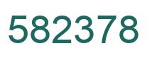 Number 582378 green image
