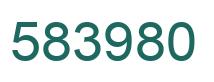 Number 583980 green image