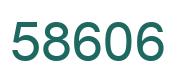 Number 58606 green image