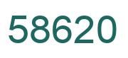 Number 58620 green image