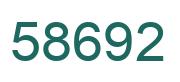 Número 58692 imagen verde