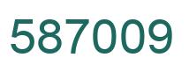 Number 587009 green image