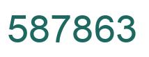 Number 587863 green image