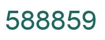Number 588859 green image