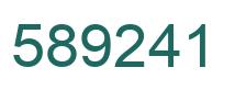 Number 589241 green image