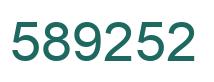 Number 589252 green image